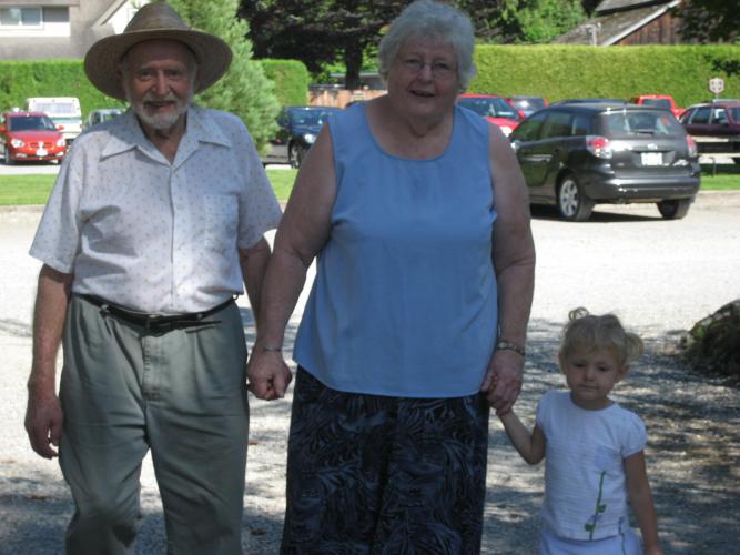 Grandpa & Grandma with Jessie